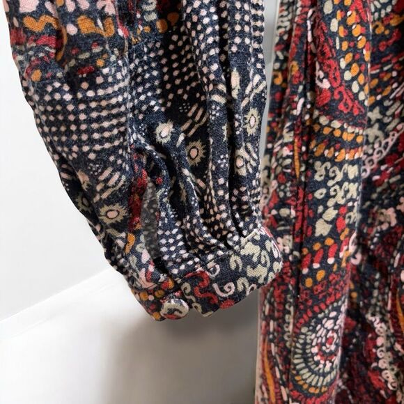 Knox Rose Boho Night Sky Maxi Dress in Multicolor Paisley - Picture 9 of 12